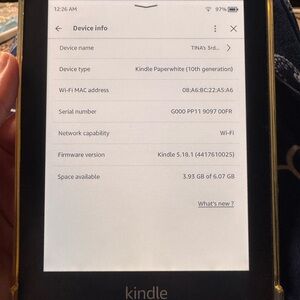 Kindle Paperwhite 10th Gen - Black
